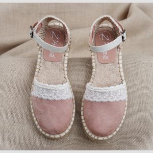 Valenciana Velour Nude-Básica puntilla