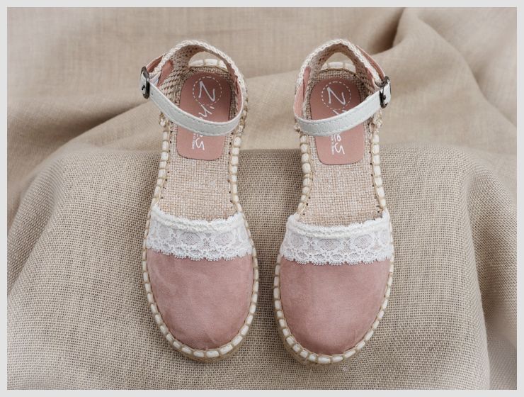 Valenciana Velour Nude-Básica puntilla