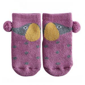 Calcetines-Antideslizantes Perritos-Topos Fuxia CONDOR 
