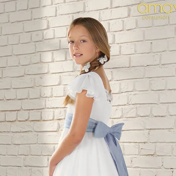 Vestido Comunión Niña 637023 AMAYA - Imagen 2