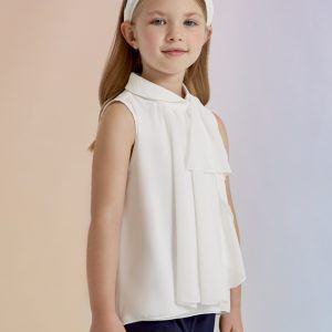 Blusa gasa volantes 5132-blanca