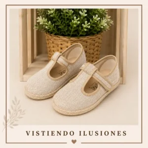Pepito Lino Natural Velcro