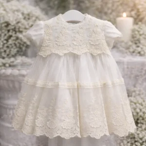 Vestido Bautizo Bebé Niña