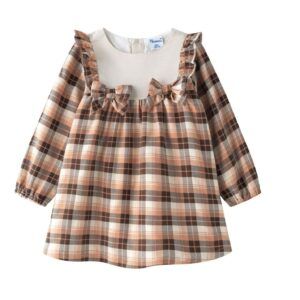 Vestido Bebé Niña Terracota