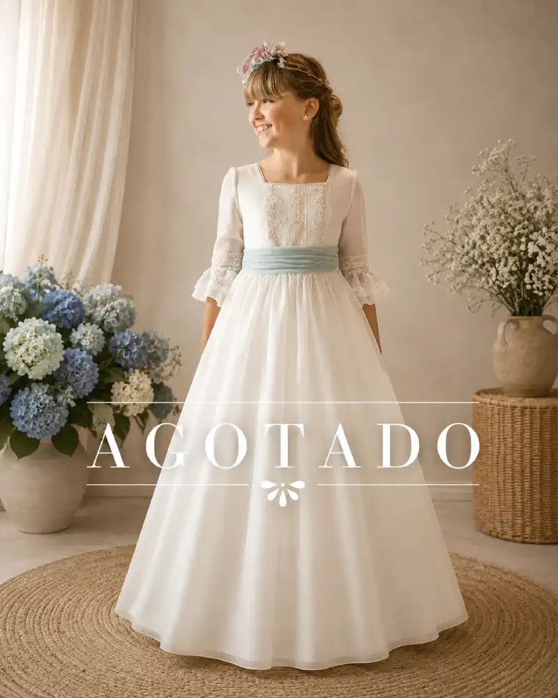 Vestido Comunión Outlet De-Blanco