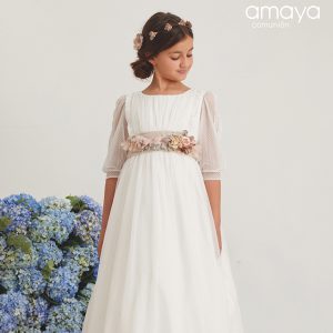 Vestido Comunión 587023-Crudo Amaya