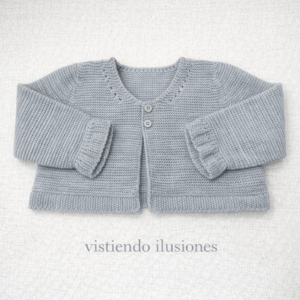 Chaqueta Punto Bebé Gris