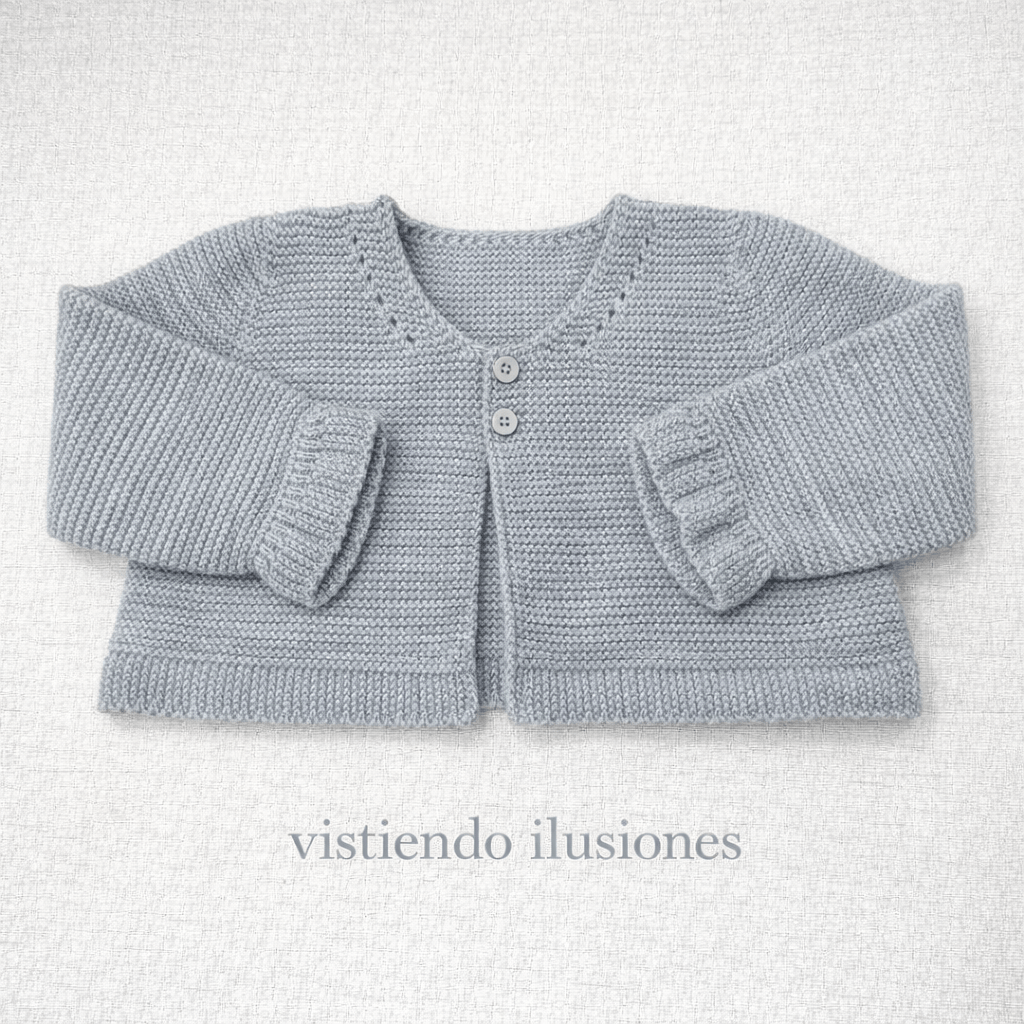 Chaqueta Punto Bebé Gris