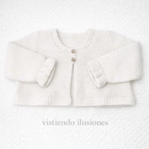 Chaqueta Punto Bebé Crudo