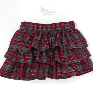 Falda-Niña 3-volantes Colección Londres