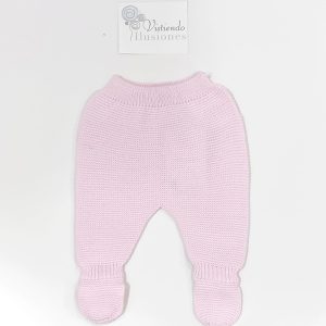 Polaina Punto Bebé Rosa