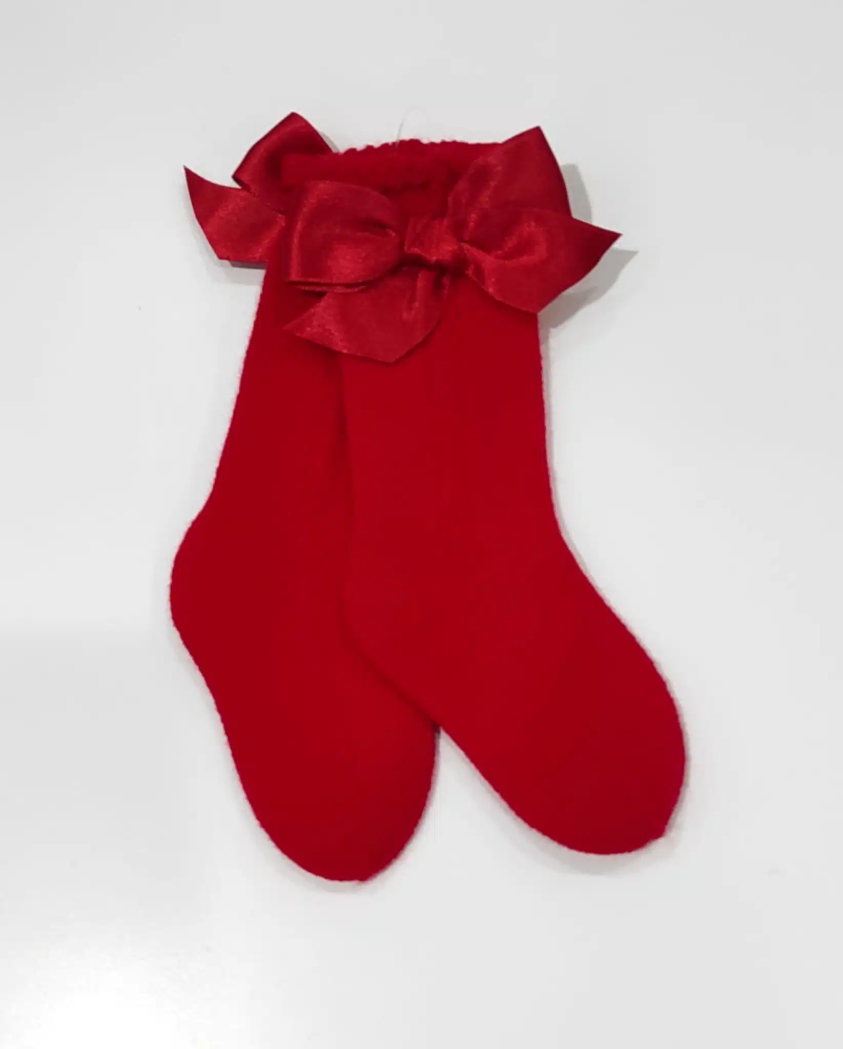 Calcetines Lazo Lana Rojo