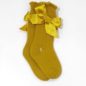 Calcetines Lazo Lana Oro