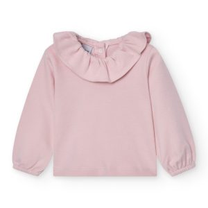 Camiseta Cuello Volante Maquillaje