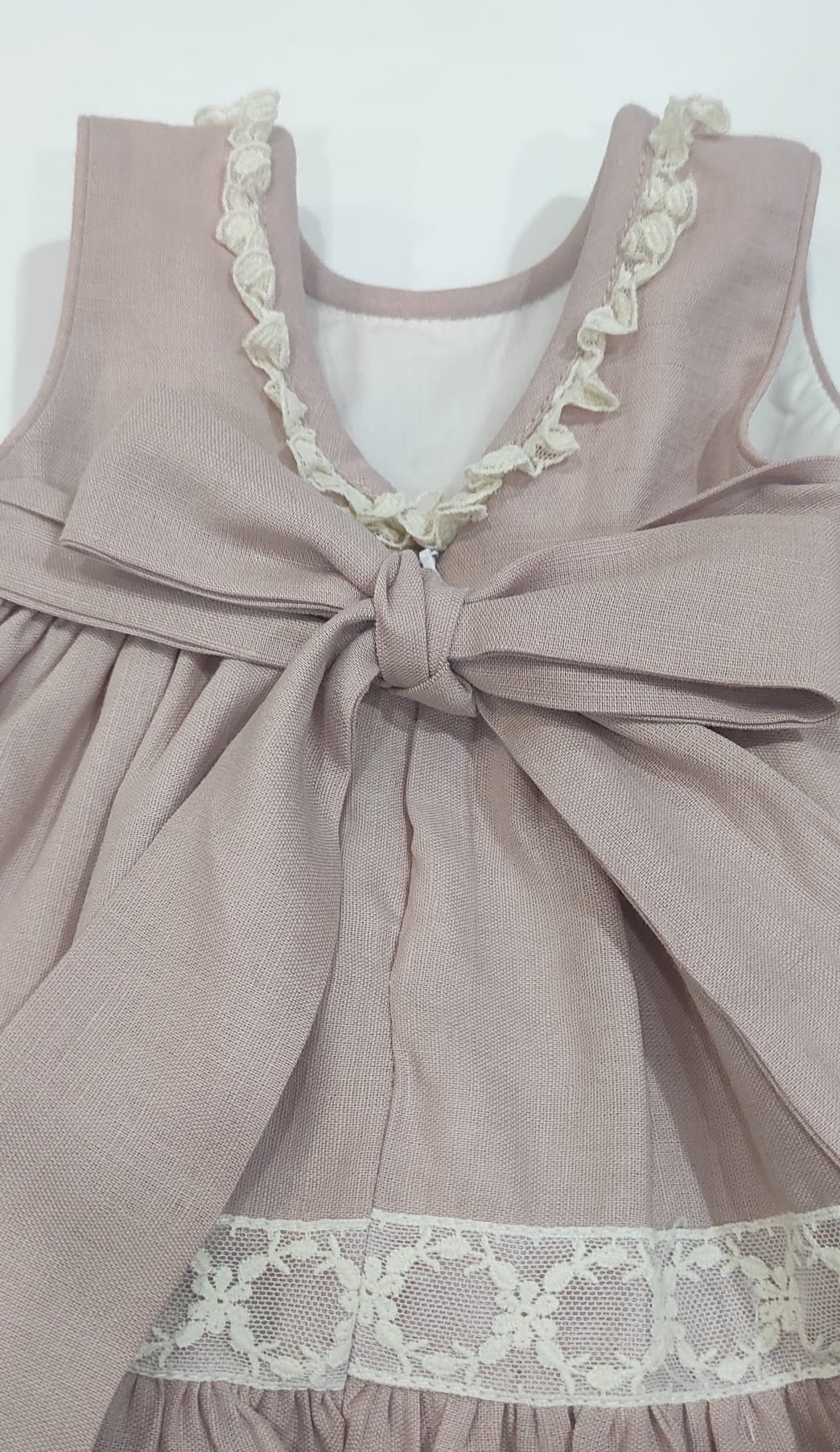 Vestido Bebé Lino Maquillaje