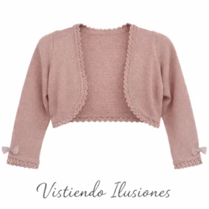 Chaqueta de Comunión Rosa Viejo