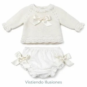 Conjunto Beige Lacitos Amapola