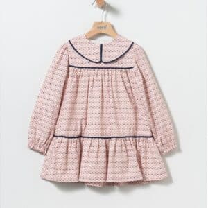 Vestido Niña Estampado Rosa