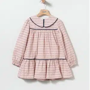 Vestido Niña Estampado Rosa