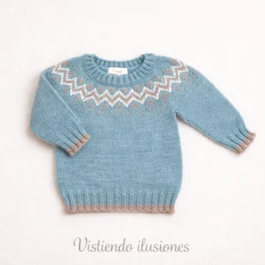 Jersey Greca Turquesa, jersey bebé niño