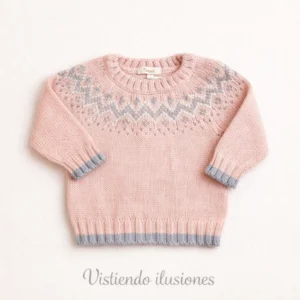 Jersey Greca Rosado para bebé y niña