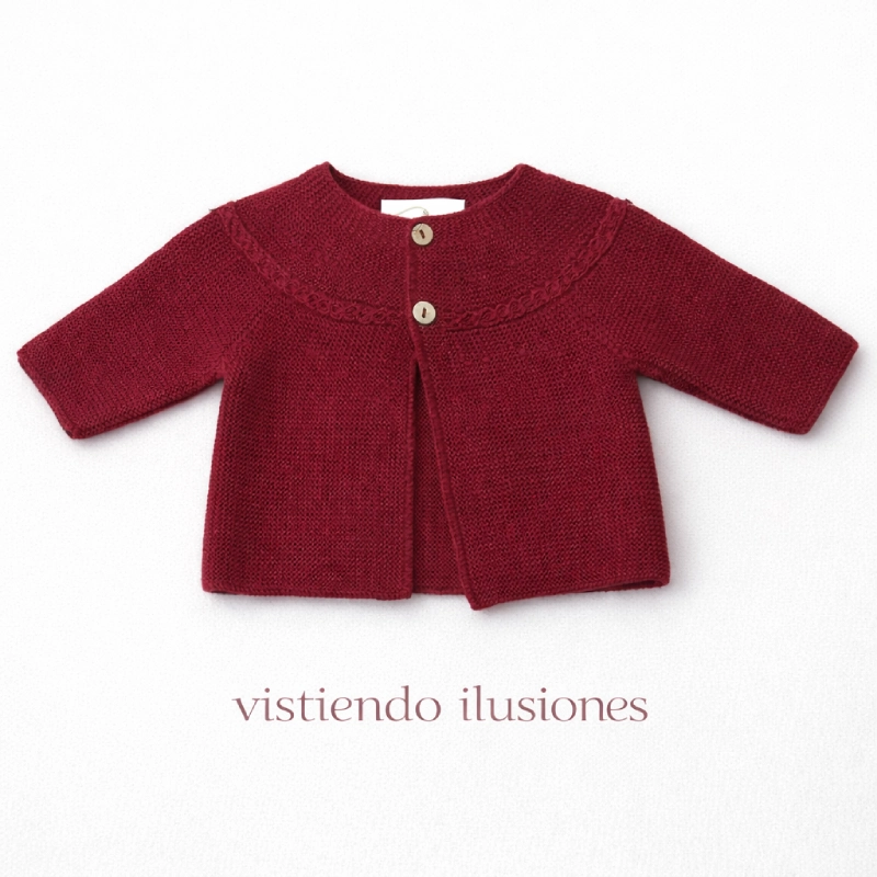 Chaqueta Ojo de Perdiz Borgoña