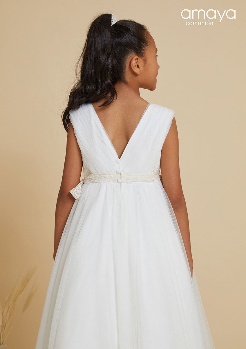 Vestido-Comunión Amaya 2025 Modelo-617007SM - Imagen 3