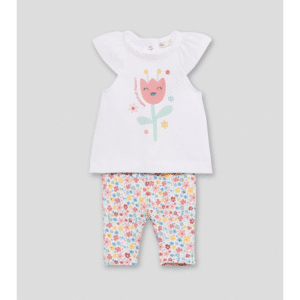 Conjunto Niña flores