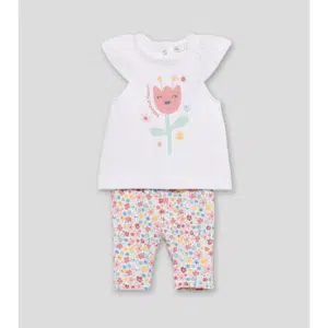 Conjunto Niña flores