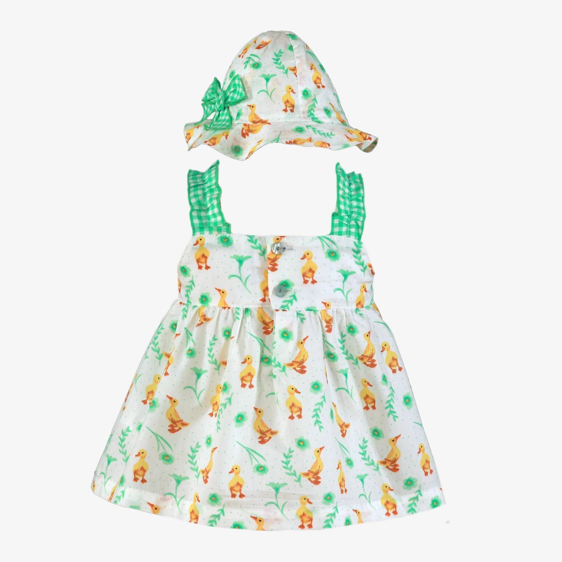 Vestido gorrito Bebé "PATITOS"