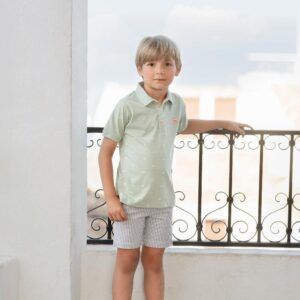 Polo Niño Verde Agua