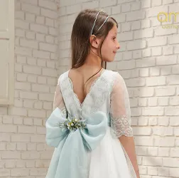 Vestido Comunión Niña 637026 Verde Amaya