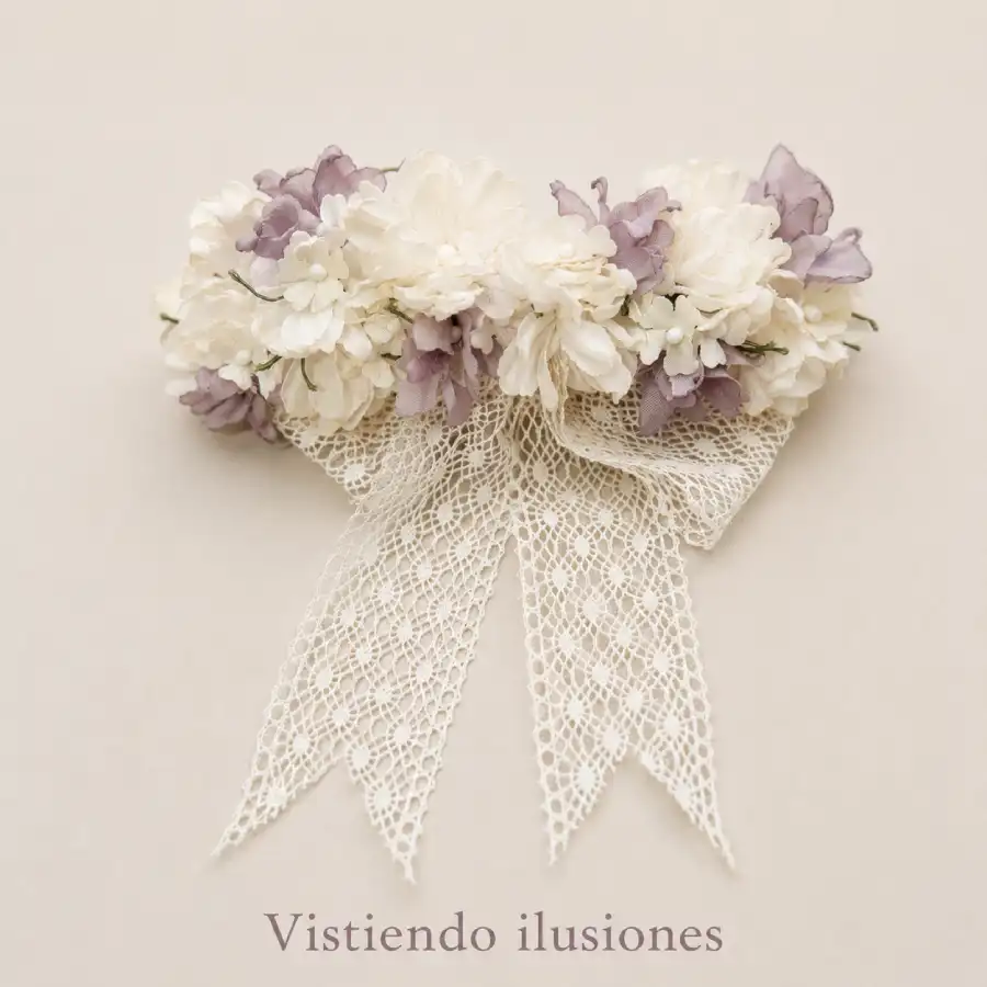 Tocado Comunión 11203 Malva