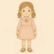 Vestido Niña Flor Turquesa
