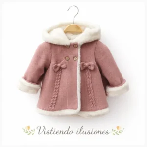 Abrigo Bebé Niña Rosa-Viejo