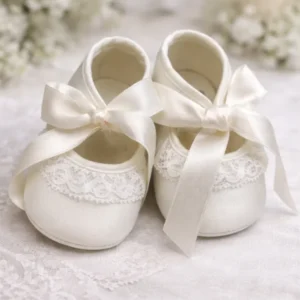 Zapatos Bebe Bautizo Crudo