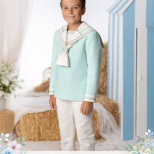 Traje de Comunión Marinero Verde-Agua