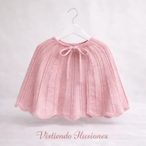 Capa Comunión Hojas Rosa