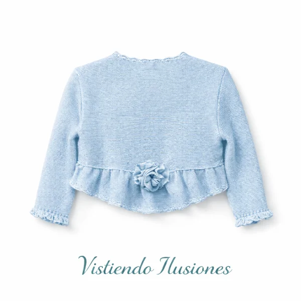 Chaqueta Comunión Azul-Cielo Flor