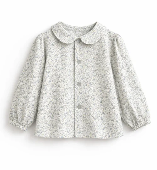 Camisa Niña Clavel Azul