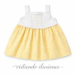 Vestido bebé Flores Amarillas