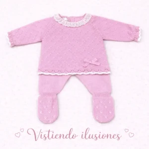 Conjunto Primera Puesta Trigo Rosa