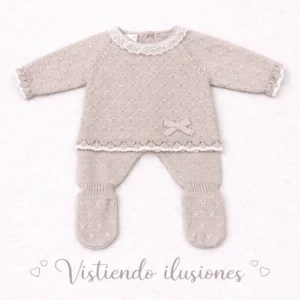 Conjunto Primera Puesta Trigo Taupe