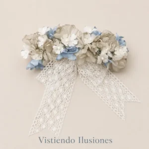 Tocado Comunión 11203 Azul