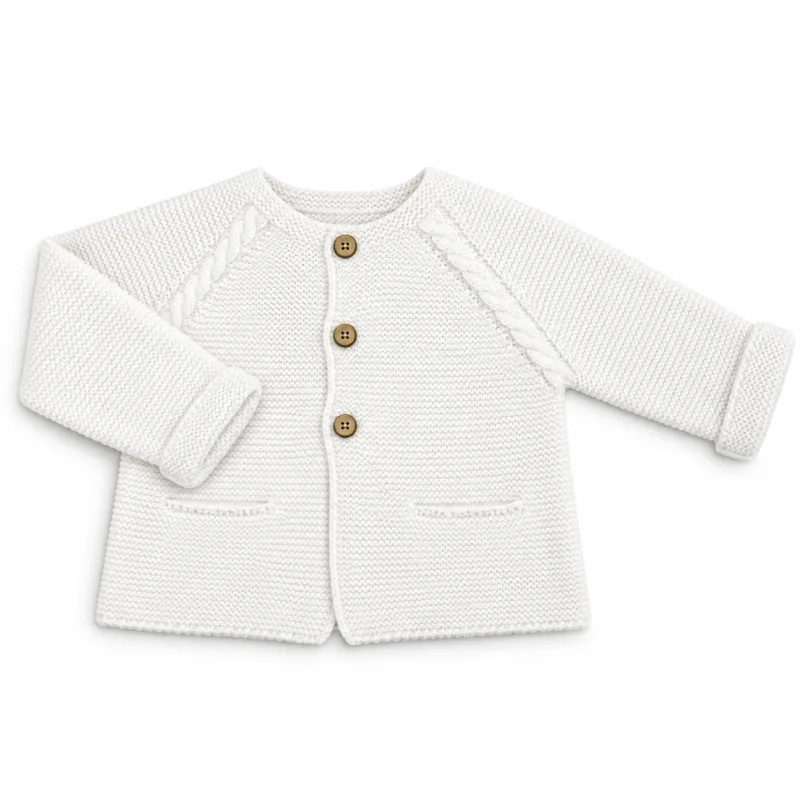 Cahaqueta Bebé Algodón – Modelo 725-041 Crudo